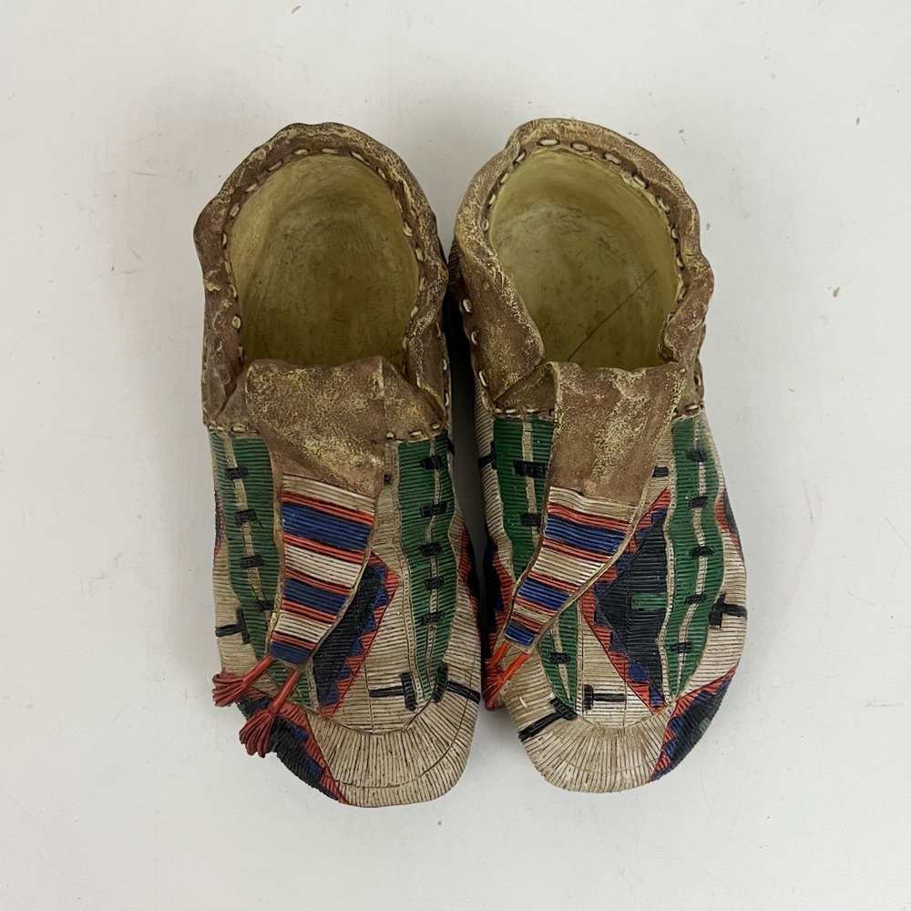 Southwestern Infant Decor Resin Moccasins